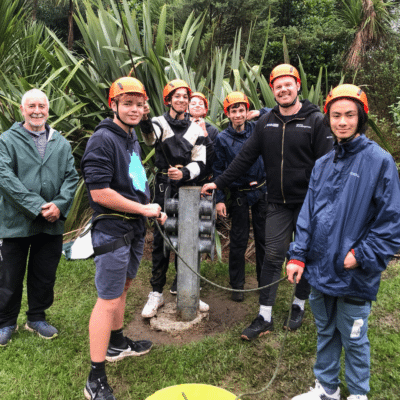 Group of boys and facilitator. Big Buddy Group Programme