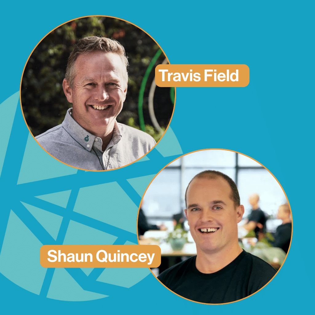 Two photos one of Travis Field and the Other Shaun Quincey