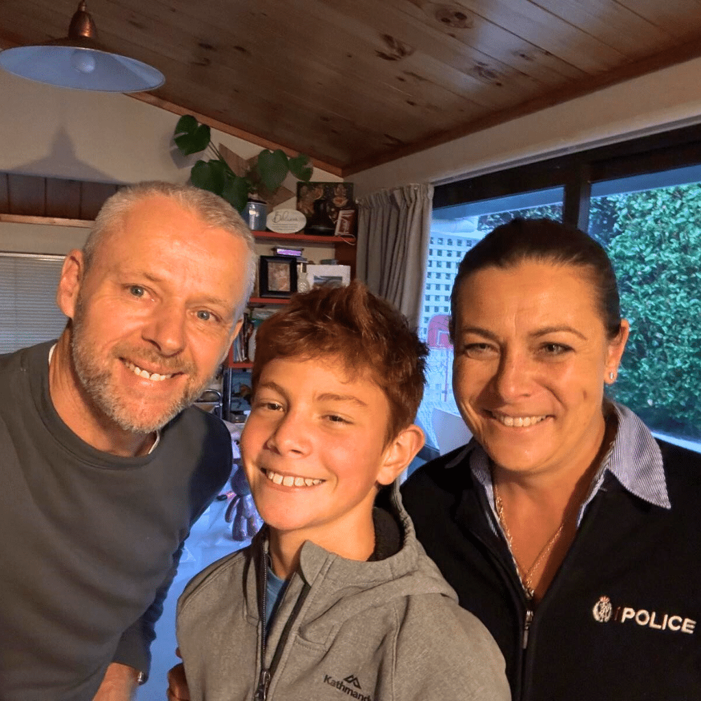 Photo of Phillipa with her sons Big Buddy Trenton and her son James