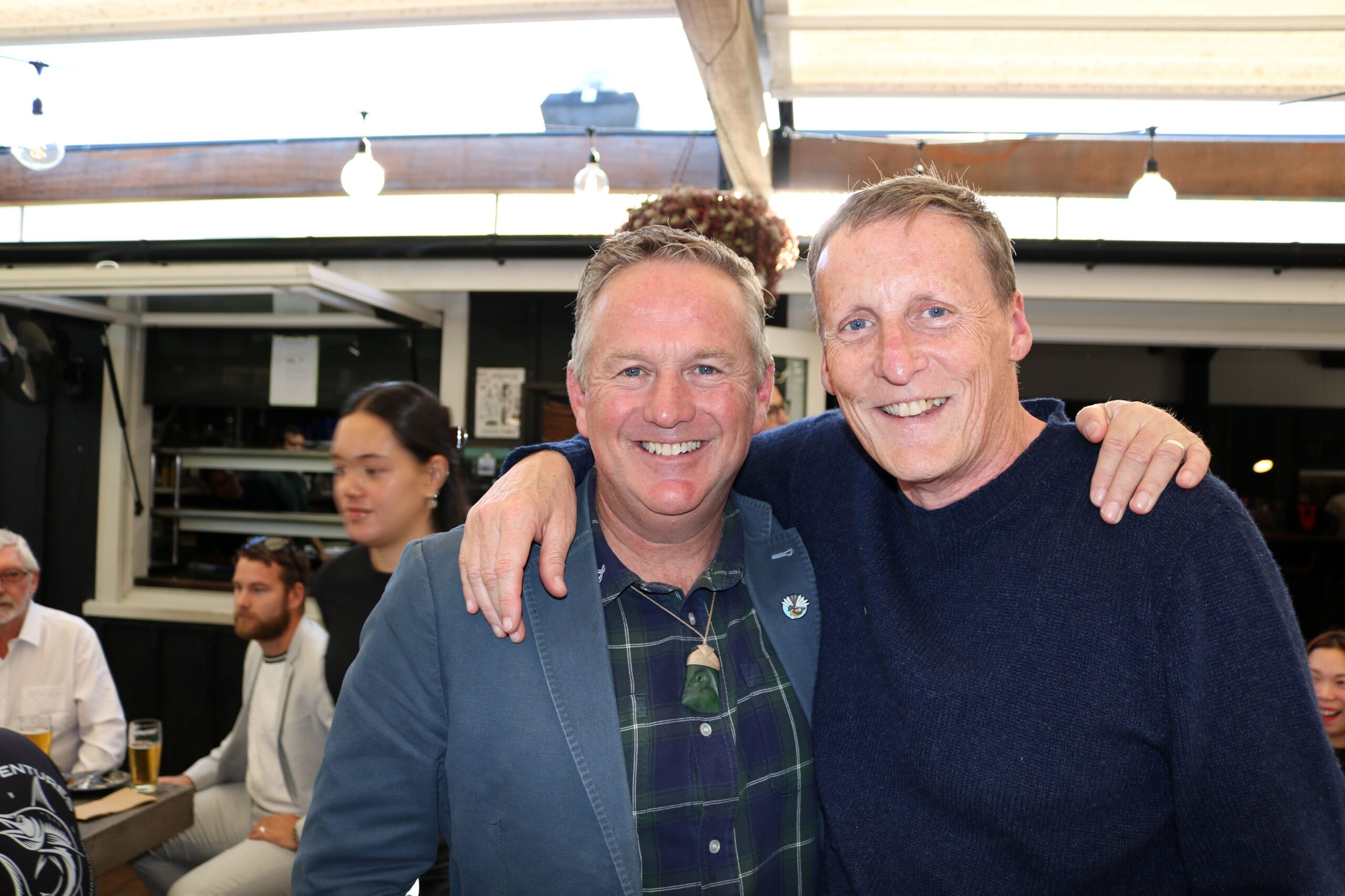 Mark Talbot and Travis