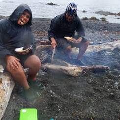 LB Mikaere (12) and his BB Tony